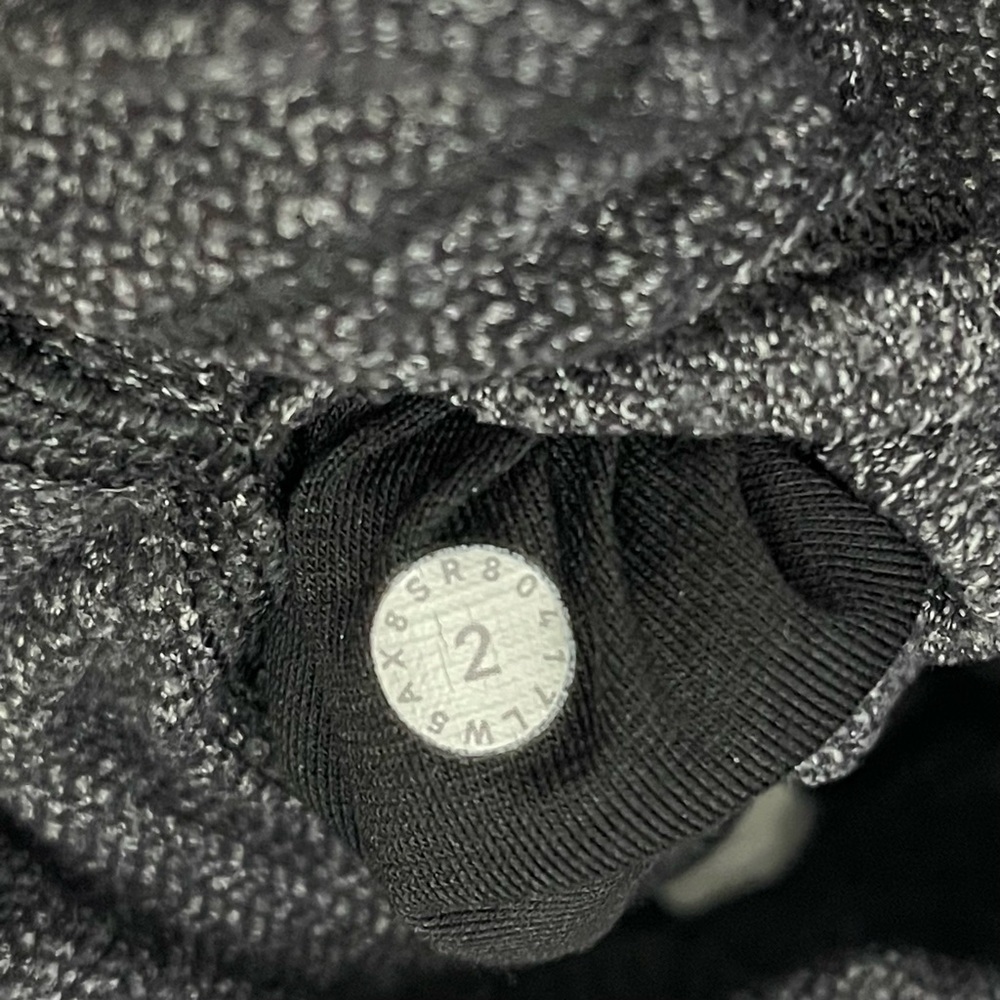 Lululemon Wunder Under 25" Variegated Knit Brushed Luon Black Heathered Gray - Picture 7 of 7